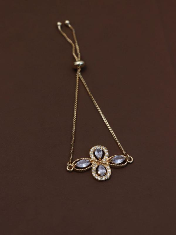 Rose Gold AD Womens Bracelet 301 Wholesale artificial earrings in Hyderabad